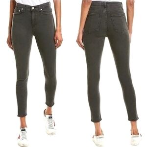 Rag & Bone Charcol Gray Black High Rise Skinny Jeans